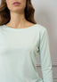 T-shirt a righe manica lunga