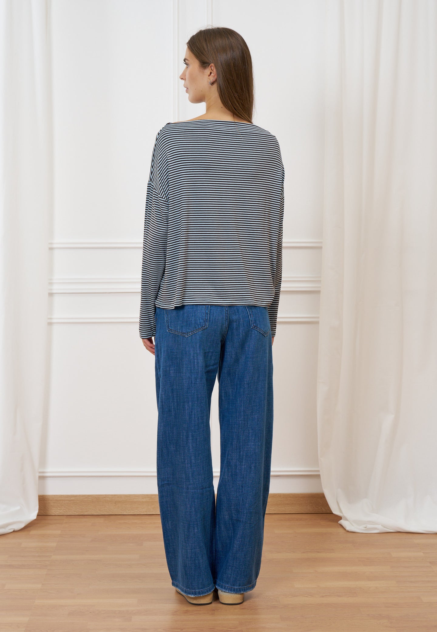 T-shirt a righe over