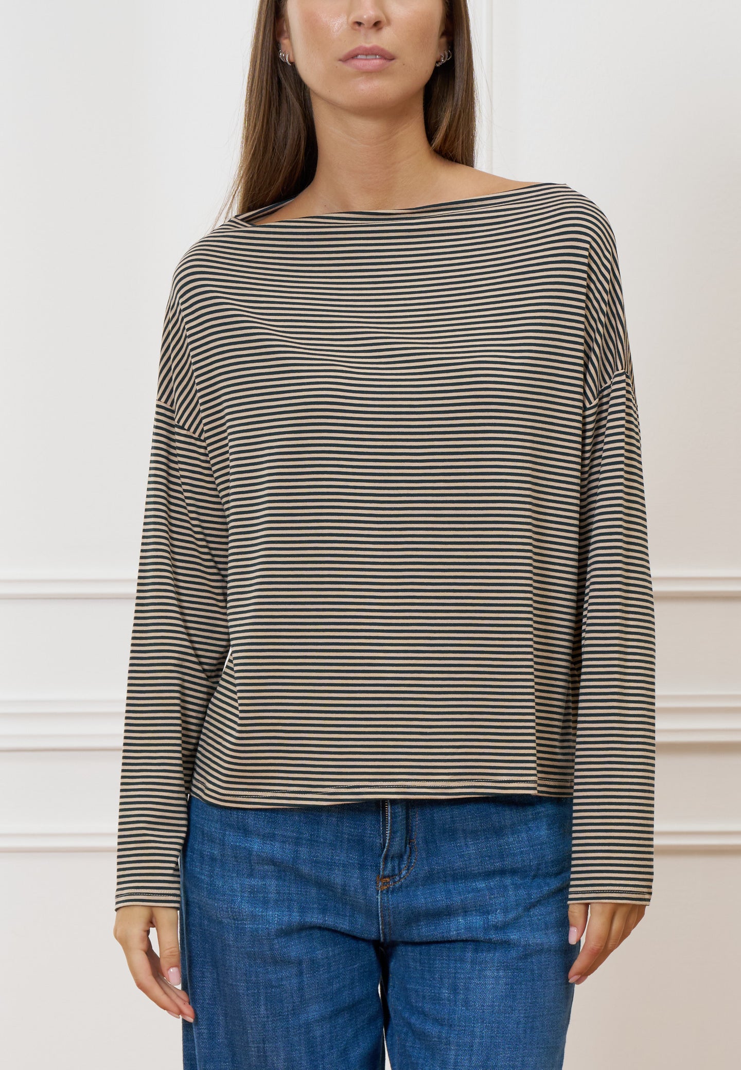 T-shirt a righe over