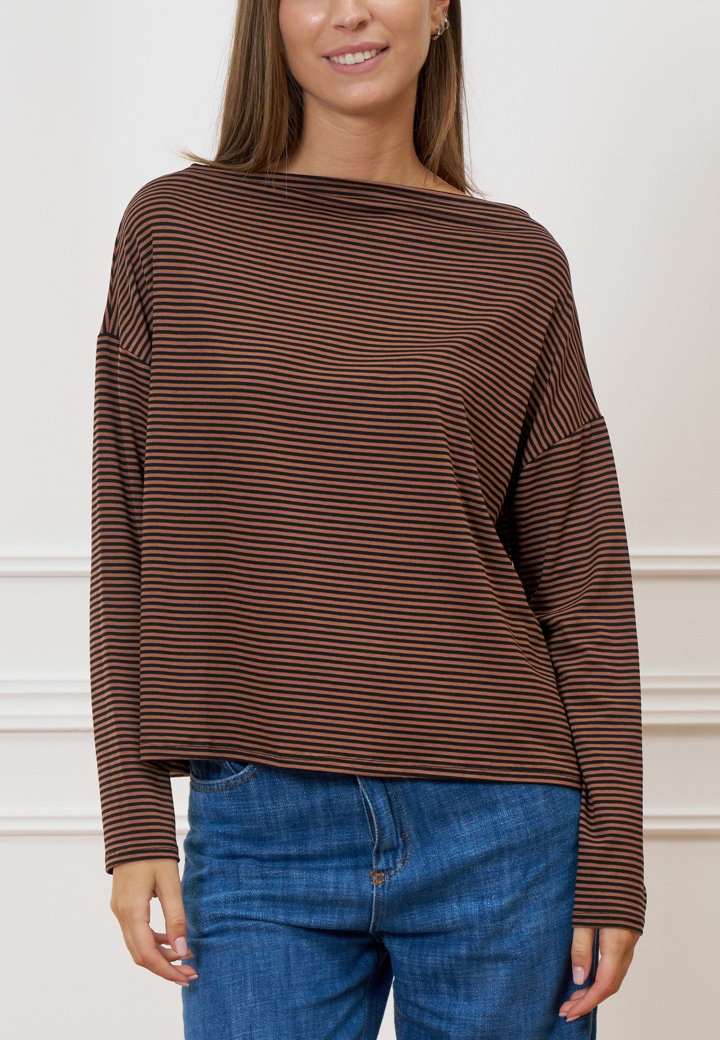 T-shirt a righe over