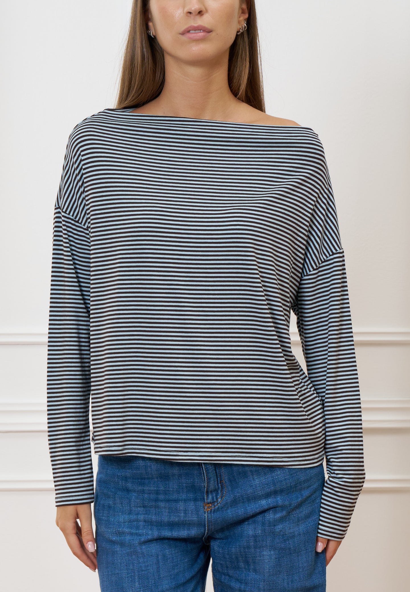 T-shirt a righe over