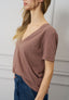 T-shirt basica scollo a v