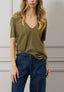 T-shirt basica scollo a v