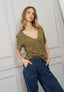 T-shirt basica scollo a v