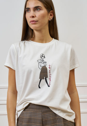 T-shirt con stampa donna