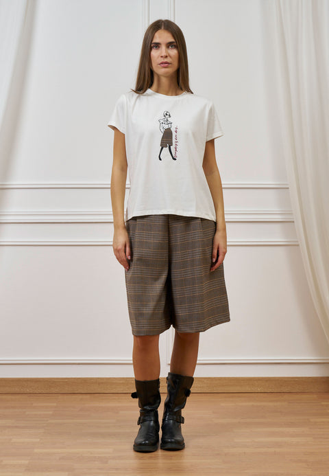 T-shirt con stampa donna