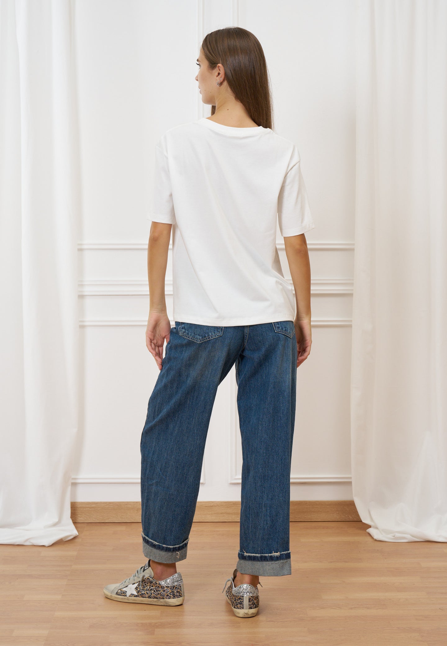 T-shirt girocollo con stampa