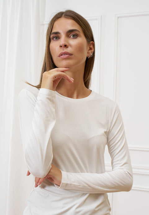 T-shirt girocollo manica lunga