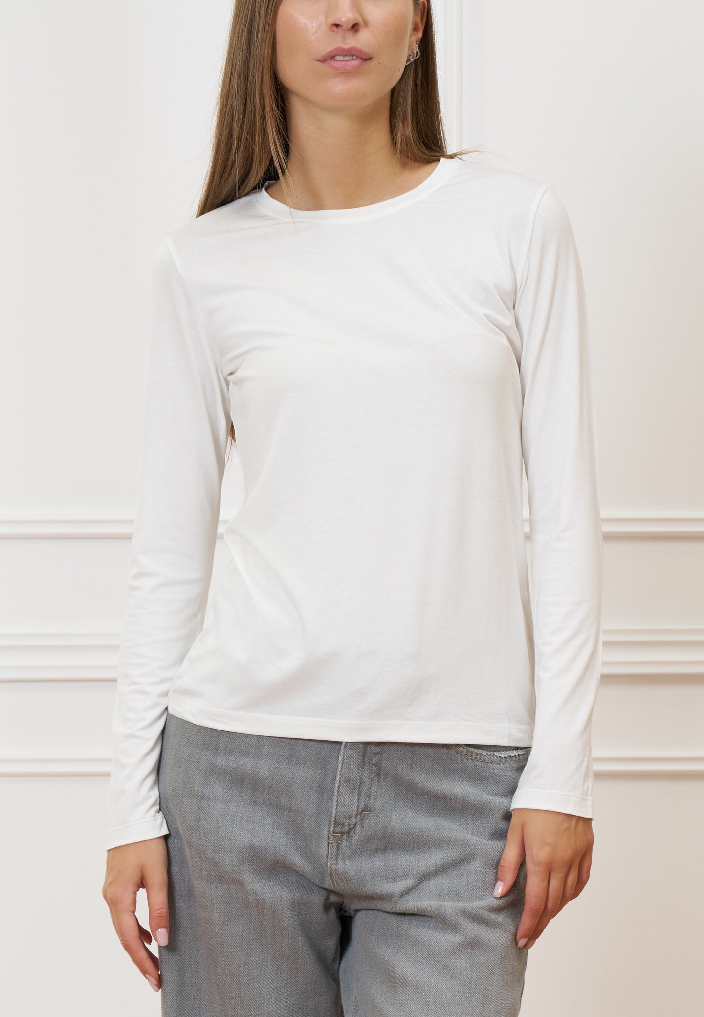 T-shirt girocollo manica lunga