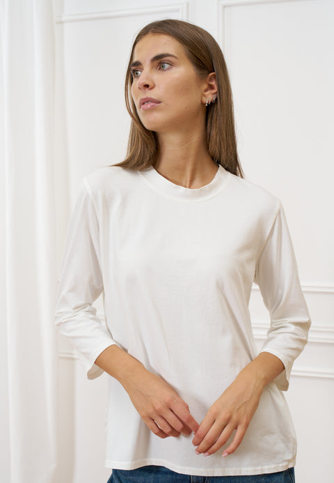 T-shirt girocollo manica trequarti