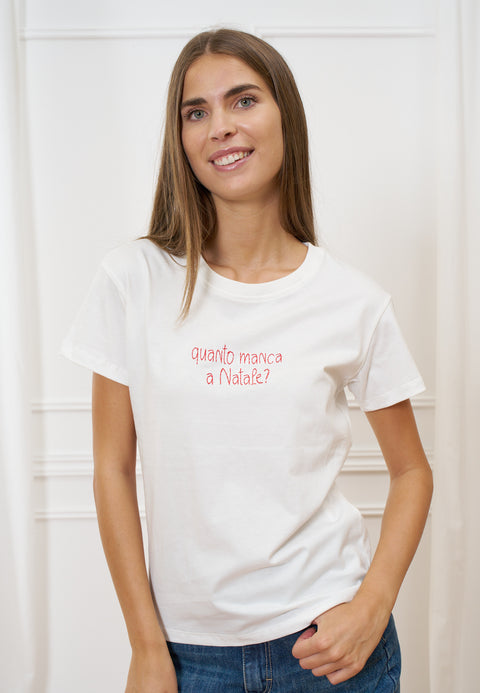 T-shirt manica corta con scritta