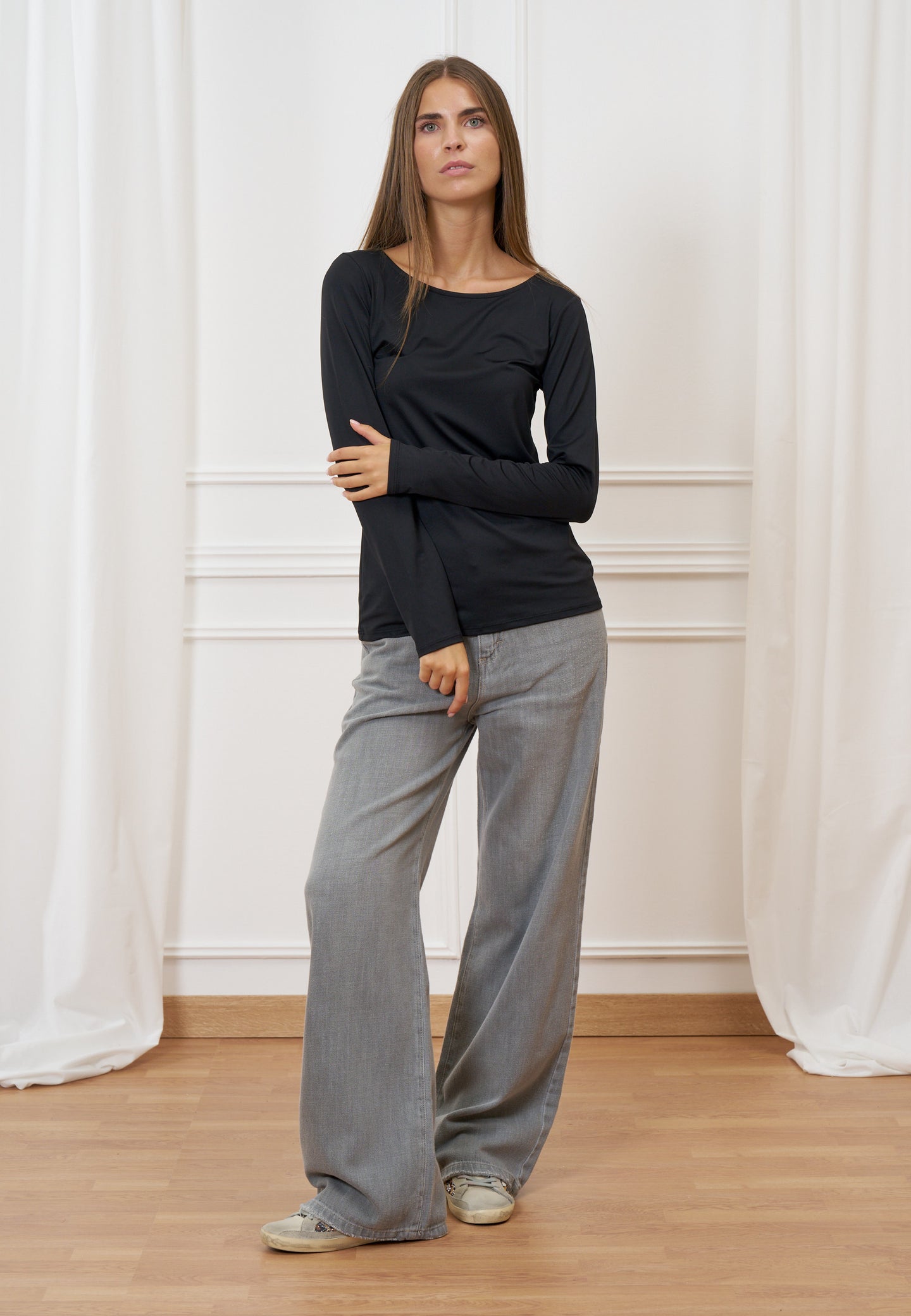 T-shirt manica lunga in tactel