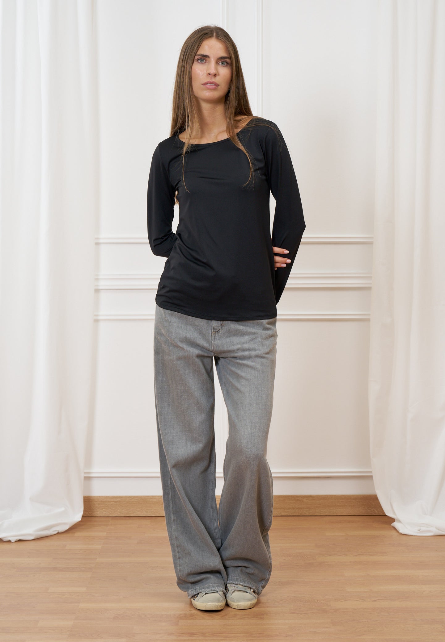 T-shirt manica lunga in tactel