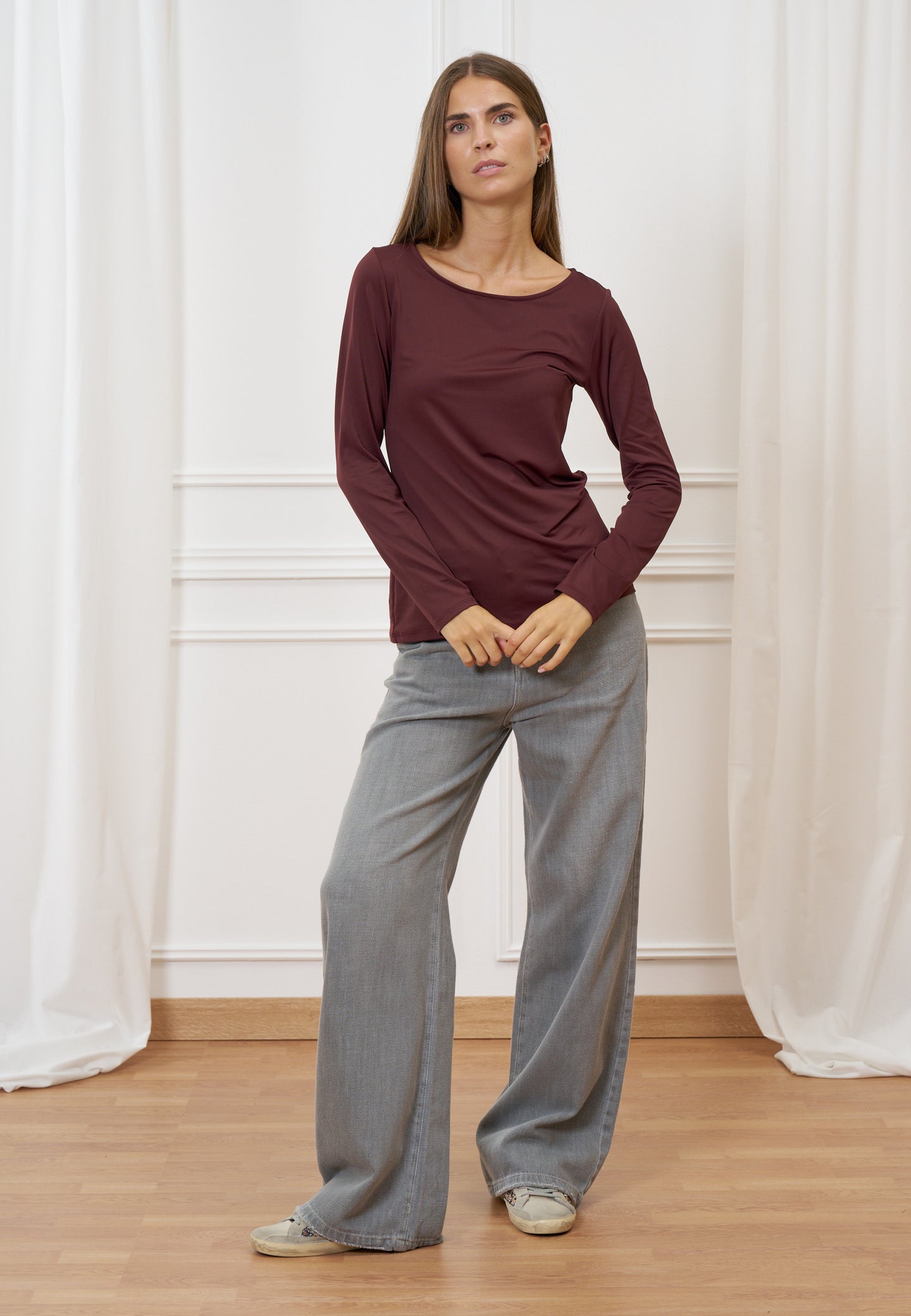 T-shirt manica lunga in tactel