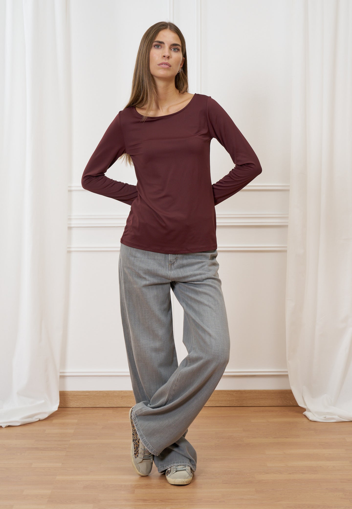 T-shirt manica lunga in tactel