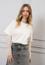 T-shirt over con maniche pizzo
