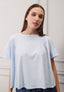 T-shirt over con pieghe spalle