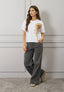 T-shirt over fiore organza