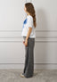 T-shirt over fiore organza