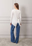 T-shirt over punte sul retro
