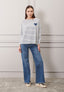 T-shirt over righe e cuore