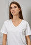 T-shirt over scollo a v