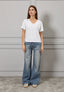 T-shirt over scollo a v