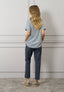 T-shirt righe manica risvolto