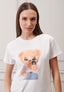 T-shirt stampa orsetto