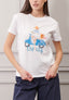 T-shirt stampata con scritta