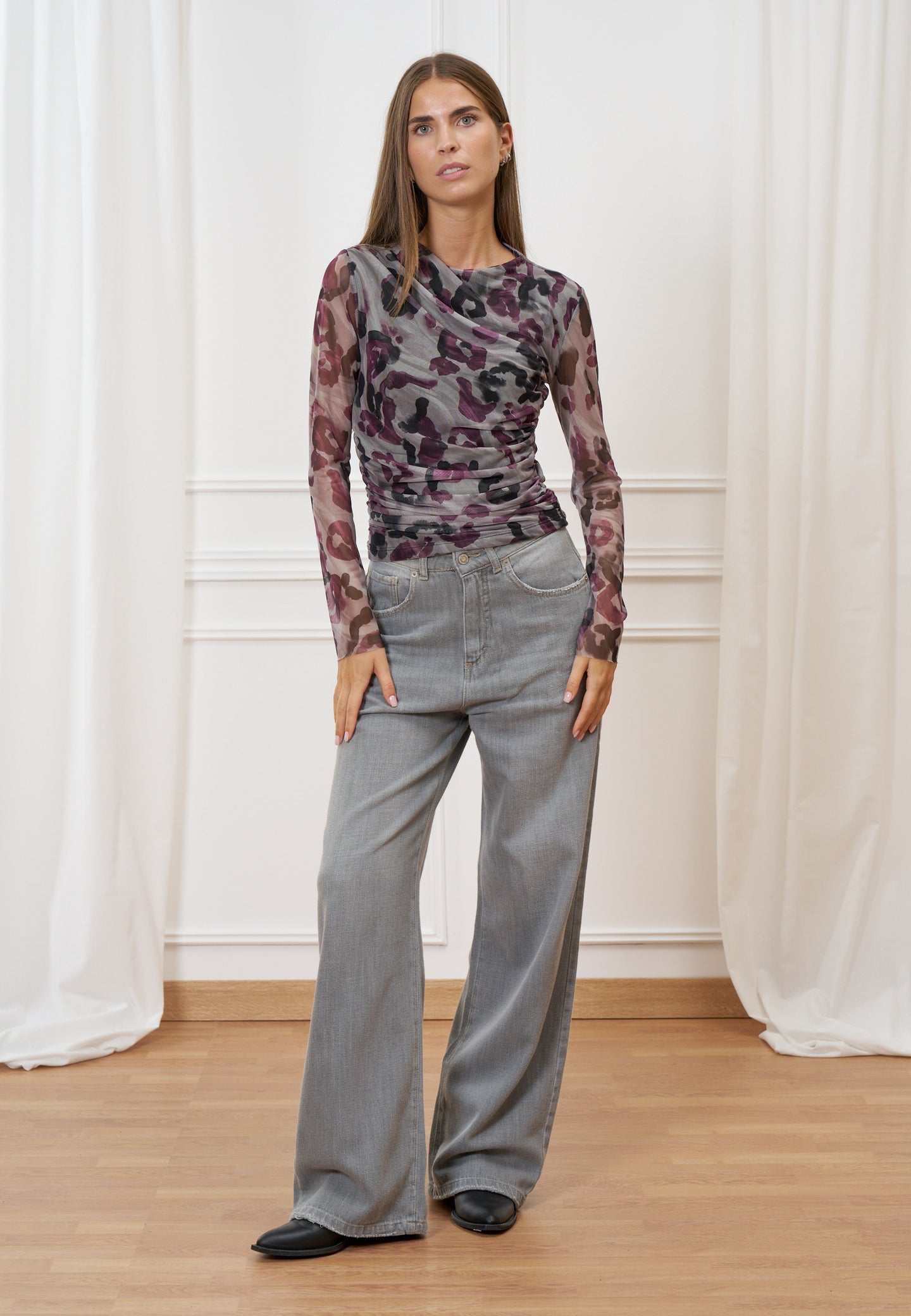 T-shirt tulle animalier