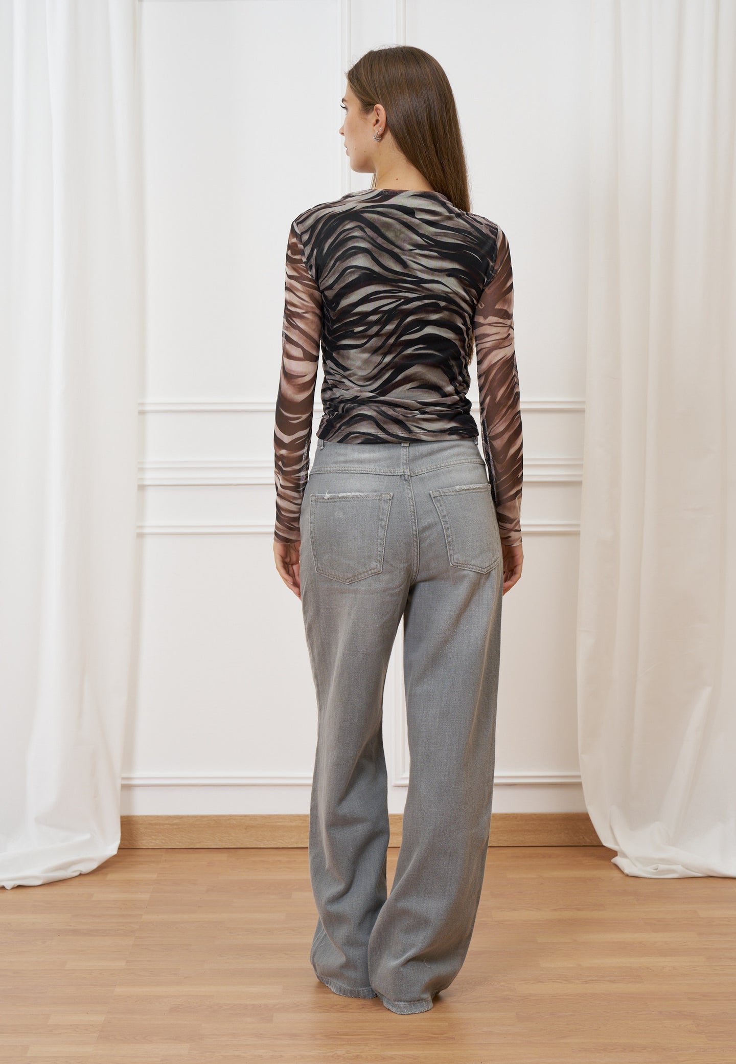 T-shirt tulle animalier