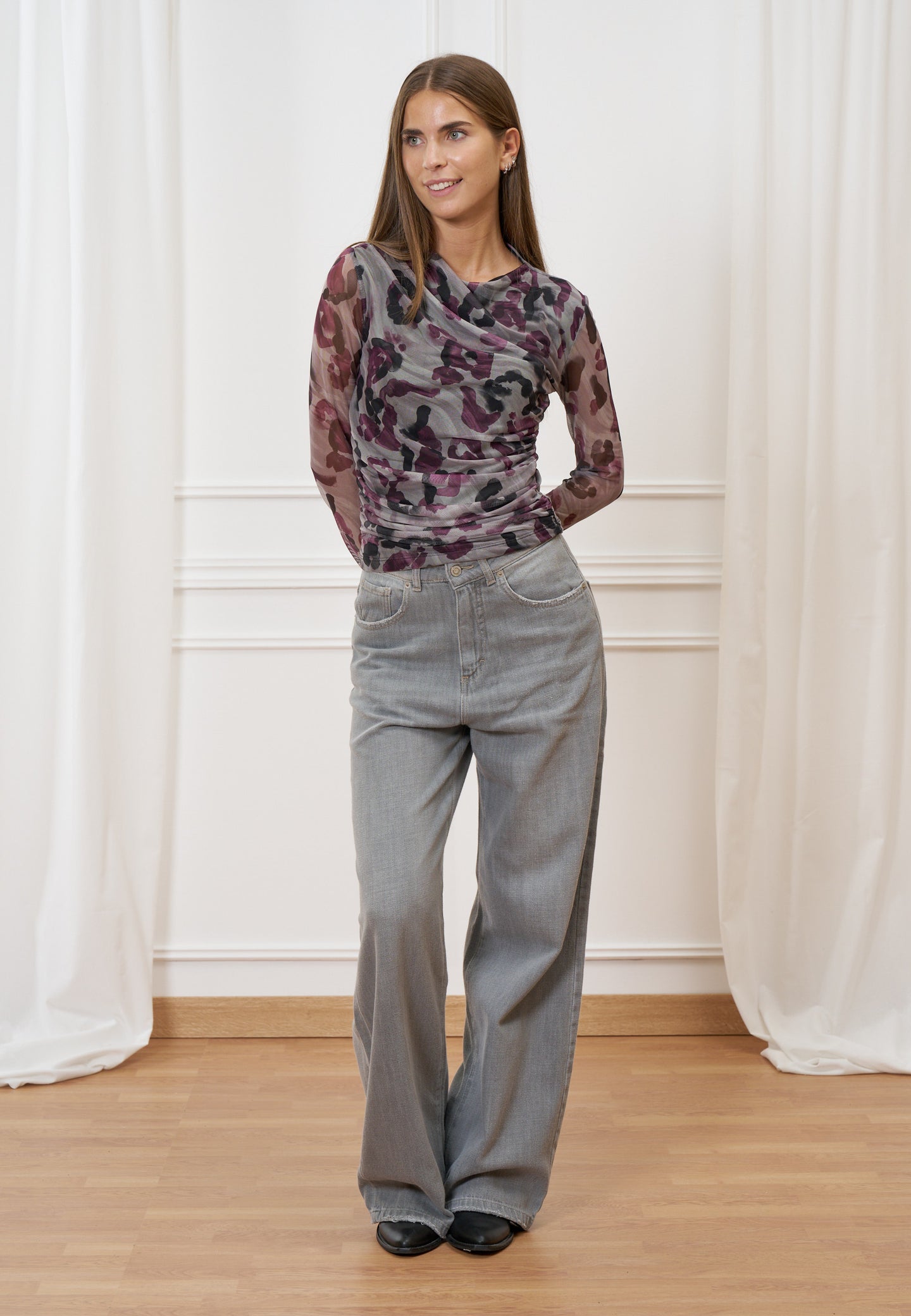 T-shirt tulle animalier