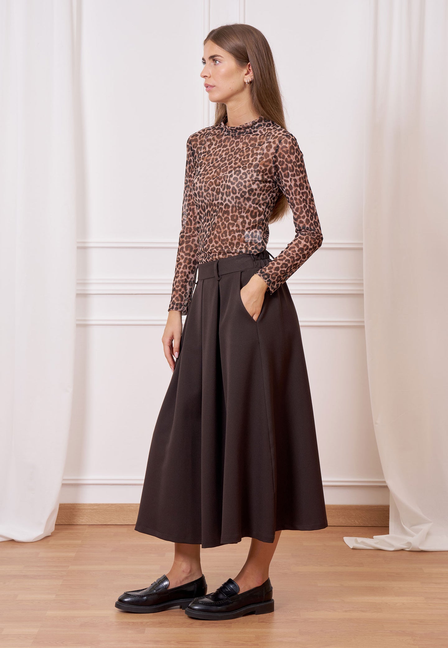 T-shirt tulle maculata