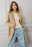 Trench gabardina con cappuccio