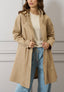 Trench gabardina con cappuccio