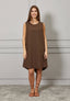 Vestito corto con nodo retro