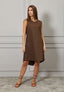 Vestito corto con nodo retro