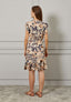 Vestito corto fantasia fiori