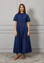 Vestito lungo ampio in cotone