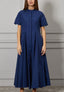 Vestito lungo ampio in cotone