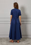 Vestito lungo ampio in cotone