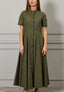 Vestito lungo ampio in cotone