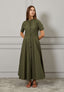 Vestito lungo ampio in cotone