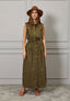 Vestito lungo chemisier in cotone