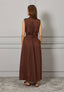 Vestito lungo chemisier in cotone