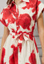 Vestito lungo chemisier stampa floreale