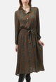 Vestito lungo fantasia bicolore