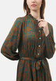 Vestito lungo fantasia bicolore