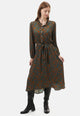 Vestito lungo fantasia bicolore